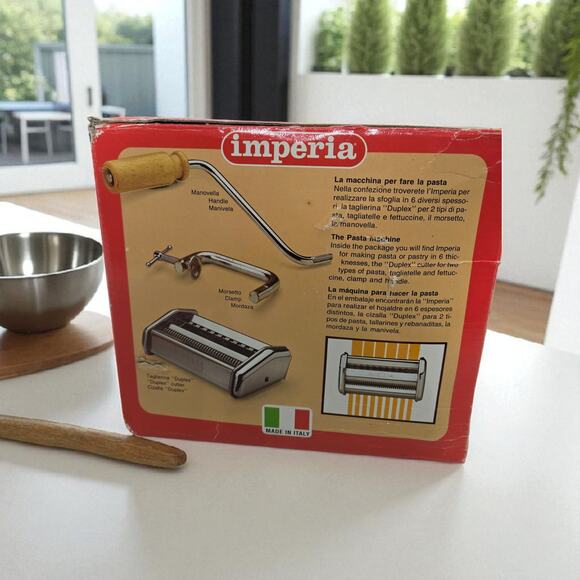 Imperia Tipo Lusso SP 150 Manual Pasta Maker Machine Made in Italy Heavy Duty - Picture 9 of 16